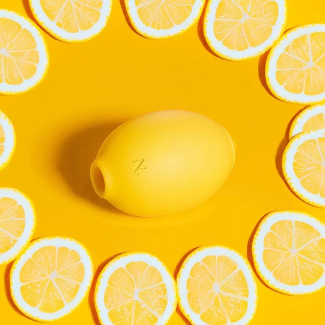 Nancy Lem surrounded by lemon slices